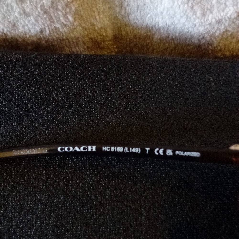 Coach HC8169 L149 Polarized Square Sunglasses – Transparent Brown, 57mm - Picture 3 of 4